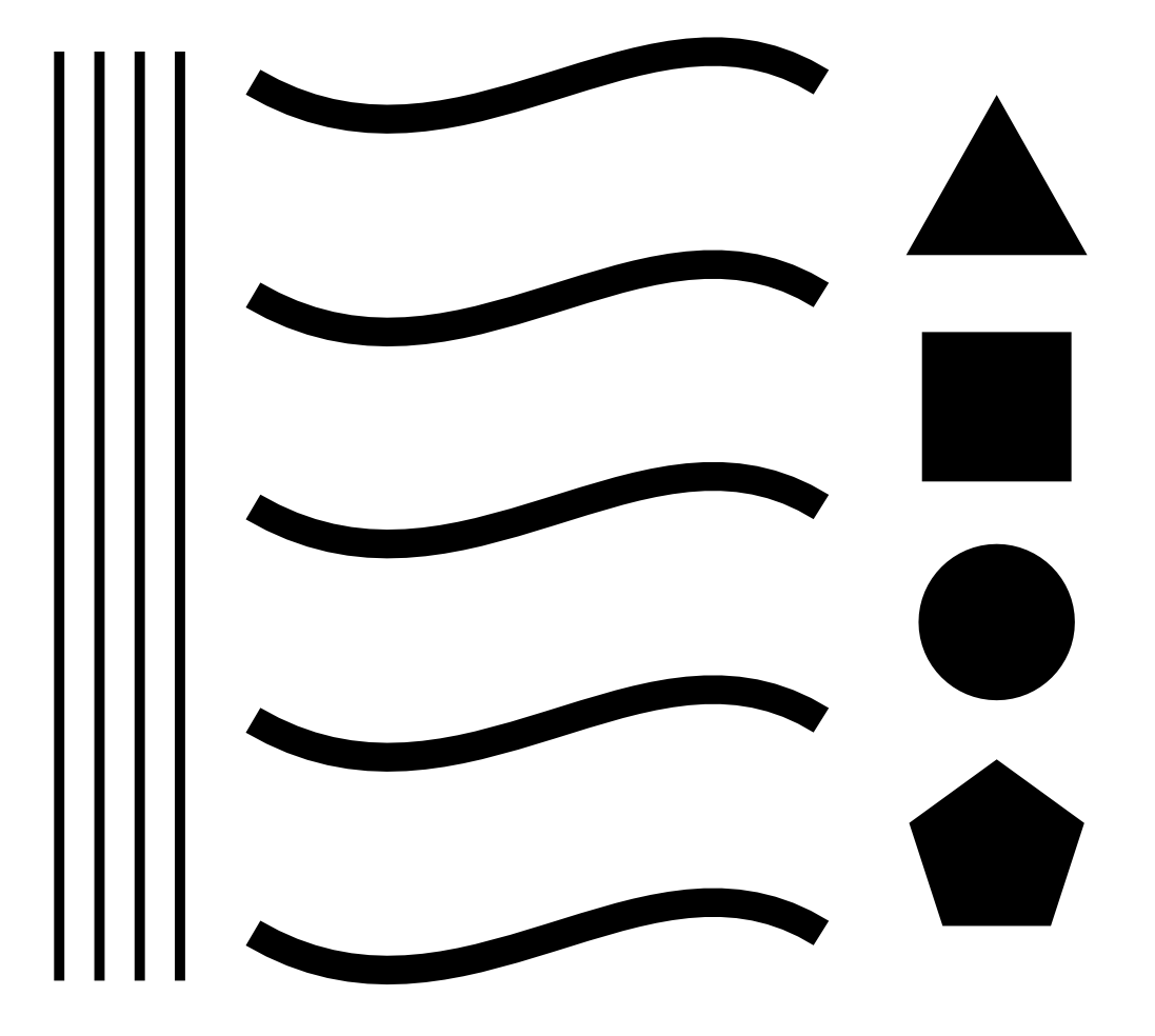 Diagram of the Eventide Brigade tattoo system, showing vertical officer lines on the left, wavy Realm lines in the center, and mission specialty shapes on the right