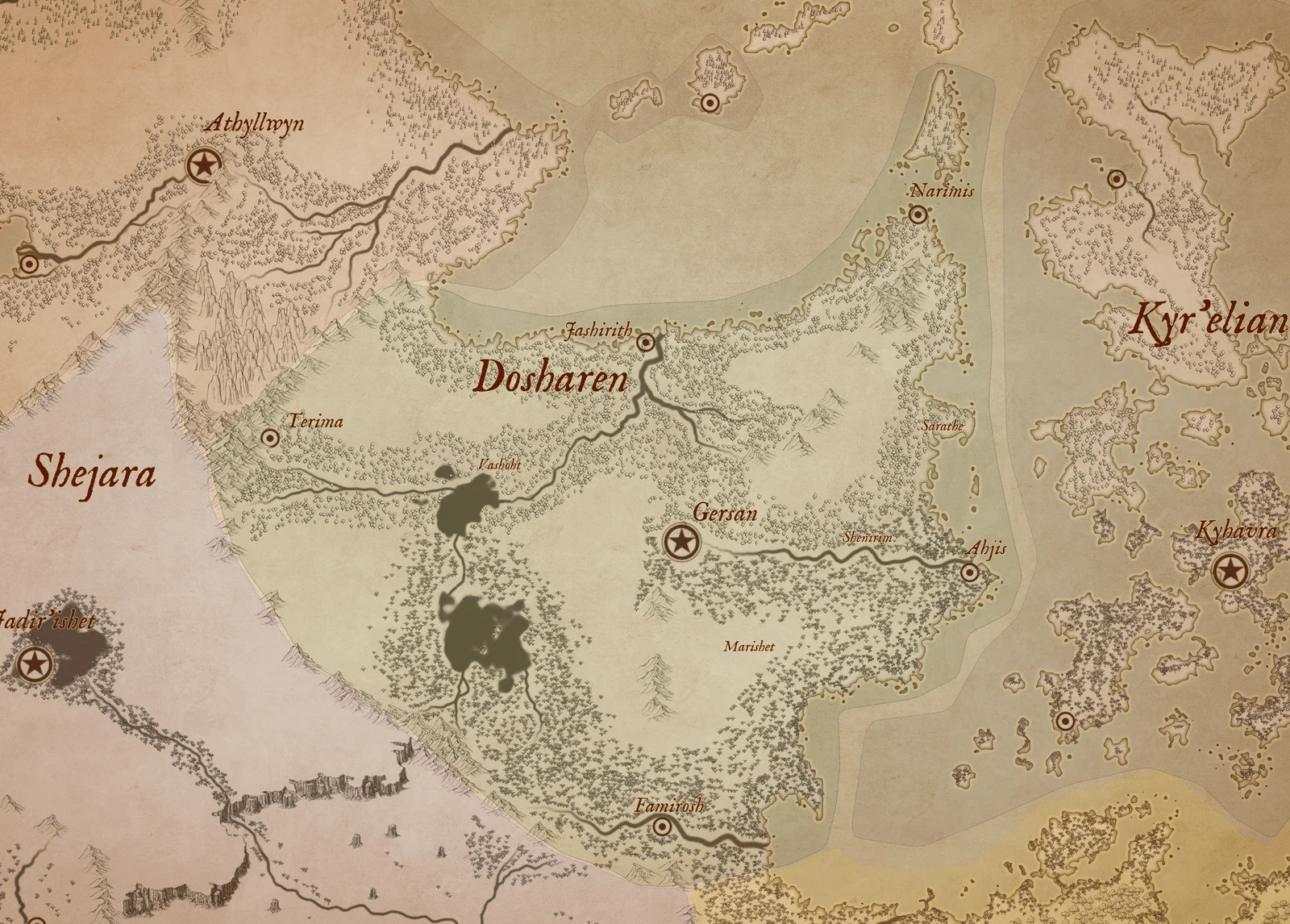 Map of Dosharen